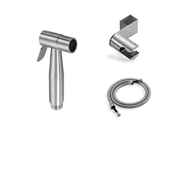 Imagem de Conjunto de pulverizador de bidê portátil para torneira de bidê manual de aço inoxidável para banheiro pulverizador manual de chuveiro autolimpante, pulverizador e mangueira, China