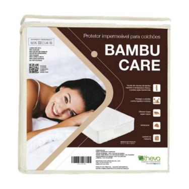 Imagem de Protetor Impermeável Para Colchão Bambu Care Casal 138 X 188 Cm - Thev