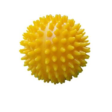 Imagem de Bola de massagem dura pontiaguda de pvc,apaziguador de fasce¨ªte esportiva m?o p¨¦ para aliviar a dor muscular e melhorar a circula??o sangu¨ªnea(yellow), Bola de massagem pontiaguda bola pvc dura