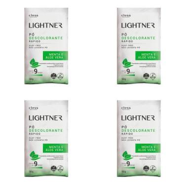 Imagem de Kit 4 Und Descolorante Cless Lightner Menta Aloe Vera Suave 50G