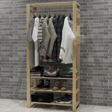 Imagem de Expositora Arara Pinus Calçados E Roupas Cabideiro