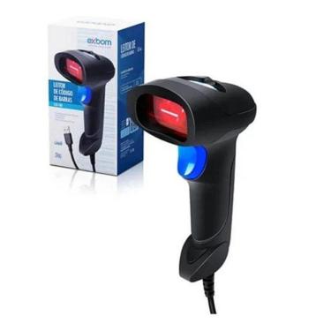 Imagem de Leitor Laser Para Código De Barra Com Fio Exbom Lcb-180