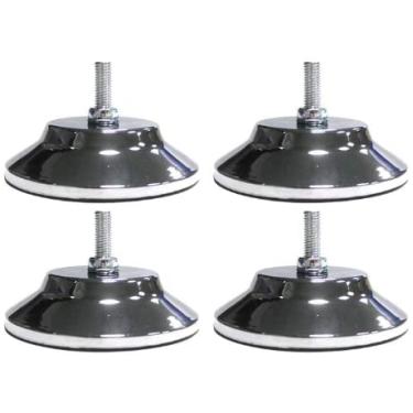 Imagem de 4 peças de niveladores de perna de mesa de bilhar/sinuca, elevação de nivelamento para mesa de futebol/futebol, mesa de ping pong de 12,7 cm niveladores de perna de mesa de jogo de 12,7 cm niveladores de perna resistentes pés de nivelamento
