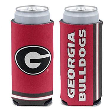 Imagem de WinCraft NCAA Georgia Bulldogs Slim Can Cooler, cores do time, tamanho único
