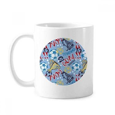 Imagem de Caneca do vencedor do esporte do futebol Goal Futebol Cerâmica xícara de porcelana louça