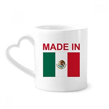 Imagem de Caneca Made In Mexico Country Love Coffee Ceramic Drinkware copo de coração de vidro