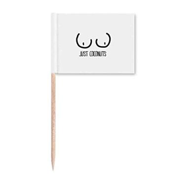 Imagem de Just Coconuts Funny Drawing Toothpick Flags Marker Topper Party Decoration