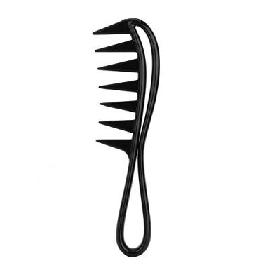 Imagem de Pente de cabelo profissional pente de cabeleireiro salão pente de dentes largos durável para barbeiro doméstico