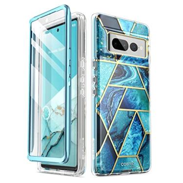 Imagem de i-Blason Capa Cosmo Series para Google Pixel 7 Pro (versão 2022), capa protetora fina e elegante com protetor de tela integrado (oceano)
