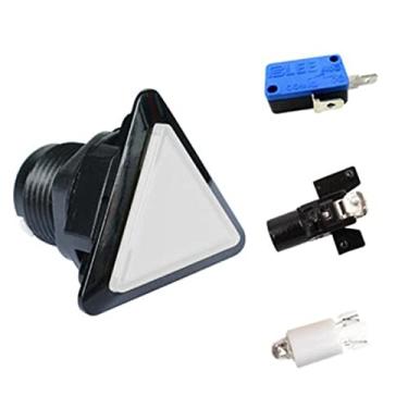 Imagem de TECKEEN 1 x 39 * 39 * 39 mm Botões Triangulares Arcade Luz LED Iluminada com Microswitch