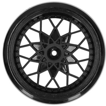 Imagem de BUUA Rubber Tire, Convenient Plastic Wheel Rim Strong for WPL D12(Black)