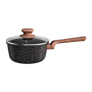 Imagem de Euro Home - Panela 18 cm de Alumínio com Antiaderente ColorStone Wooden - ALU8457-WD