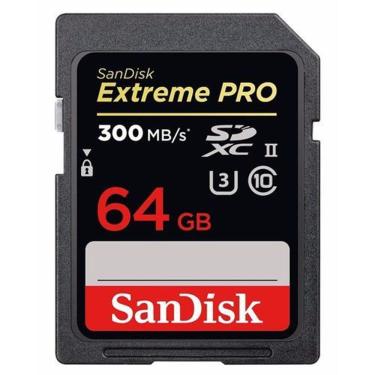 Imagem de Cartão de memória Sandisk Extreme Pro 64Gb Uhs-Ii classe 10 U3 Sdhc