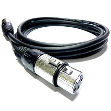 Imagem de Cabo de Áudio Profissional Canon XLR Fêmea XLR Macho Balanceado Blindado 1 Metro *