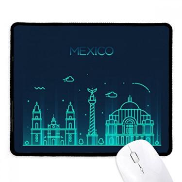 Imagem de Mousepad detalhado da cidade nacional do México, tapete de borracha para jogos