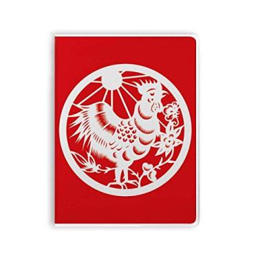 Imagem de Caderno de arte do zodíaco chinês cortado em papel com capa macia Diário