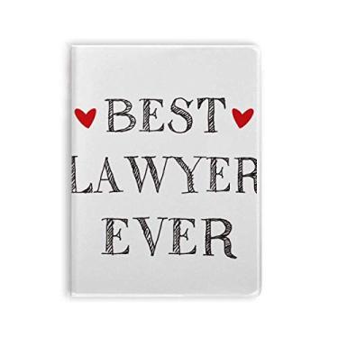 Imagem de Best lawyer ever Citação Caderno de Goma Profissional Diário Capa Macia