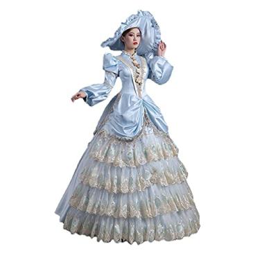Imagem de Women's Elegant Recoco Victorian Dress Costume Ball Gowns BELLE of the BALL COSTUME Gown  (M, Reto5)