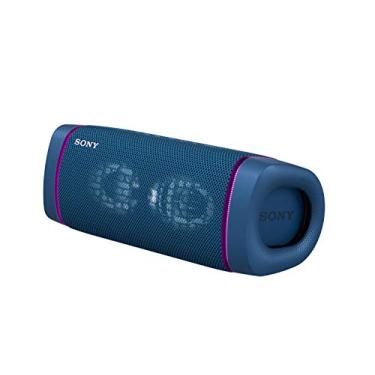 Imagem de Alto-falante portátil sem fio Sony SRS-XB33 EXTRA BASS IP67 impermeável Bluetooth e microfone embutido para chamadas telefônicas, azul