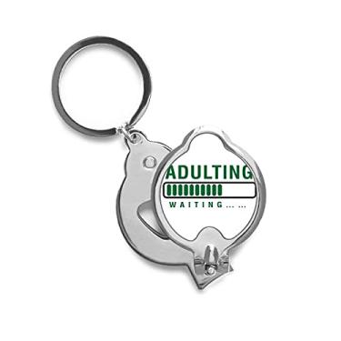 Imagem de Cortador de unhas de dedo moderno para adultos com maturidade de crescimento Art Deco, cortador de aço inoxidável