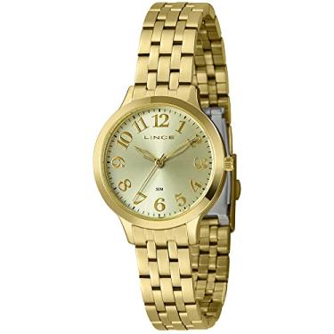 Imagem de Relógio LINCE feminino dourado LRG4741L34 C2KX