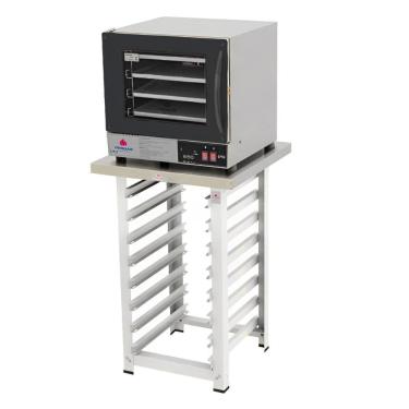 Imagem de Kit Forno Turbo Eletrico Fast Oven Prp-004 Plus Digital Preto 127V + Bancada Mes-004 - Progas