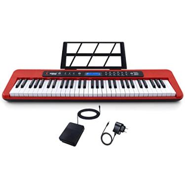 Imagem de Teclado Musical Iniciante Kobe RD KB-300 5/8 61 Teclas com Sensibilidade ao Toque com Pedal Sustain