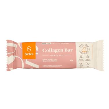 Imagem de Barra de Colágeno Selvs Collagen Bar Berries com Chocolate Branco 50g Kicoffee 50g