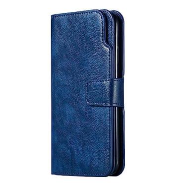 Imagem de Carteira flip a8 a7 cartões suporte capa capa de couro para samsung galaxy a6 a5 a3 j4 j6 plus j7 j3 j5 2017 2018 telefone comercial coque, azul, para galaxy a8 plus 2018