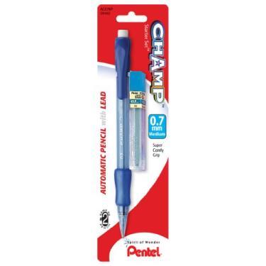 Imagem de Pentel Champ Starter Set Lápis automático com chumbo, 0,7 mm, cores sortidas, cores podem variar, 1 pacote (ACE7BP)