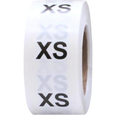 Imagem de InStockLabels.com Adesivos de tamanho PP extra pequenos Clear Circle para roupas de varejo, 500 etiquetas adesivas no total