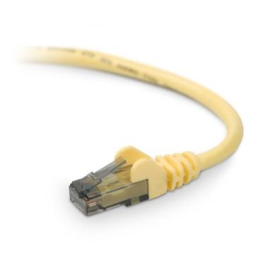 Imagem de Cabo de patch RJ45 sem emenda CAT6 de 7 pés – amarelo