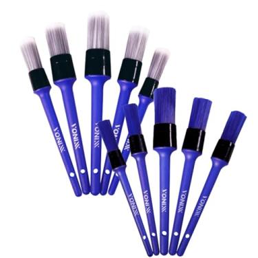 Imagem de Kit 5 Pincéis Interno + 5 Pincéis Externos para Detalhamento Automotivo Vonixx, Kit limpeza automotiva