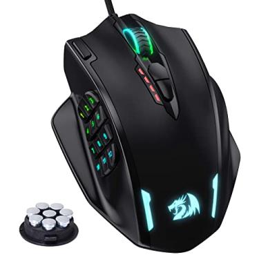 Imagem de Redragon Mouse para jogos RGB LED com fio, 18 botões de mouse programáveis