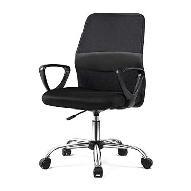 Imagem de Cadeira de escritório ergonômica Boss Chair - Cadeira de escritório preta com altura ajustável para apoio lombar interesting