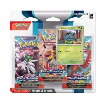 Imagem de Triple Pack Pokémon Pineco Ev4 - 19 Cartas Copag