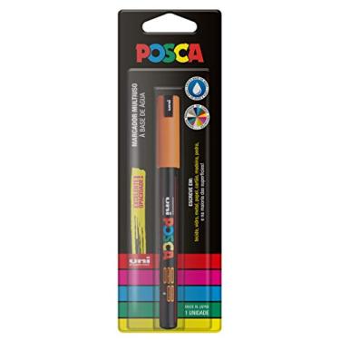 Imagem de POSCA, UNI, Caneta Marcador PC-1MR Extra Fine, 0,7 mm, Laranja, Blister com 1 Unidade