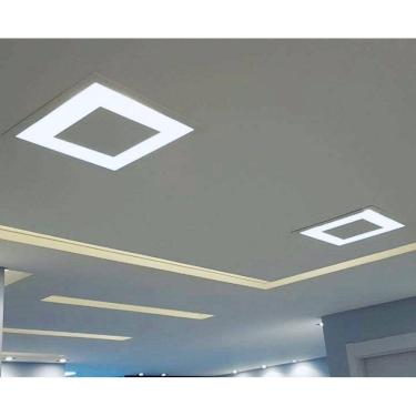 Imagem de Plafon rebatedor luminaria embutir luz indireta 45cm e27