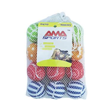 Imagem de Bolas de tênis para cães com barulho, cachorro pequeno, gato para buscar, exercícios, brinquedos, pacote com 12 bolas (5 cm pequeno)