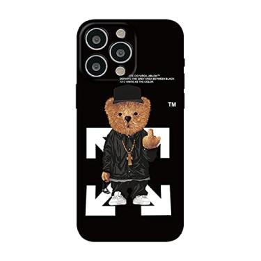 Imagem de Compatível com capa legal para iPhone 14 Pro Max para meninos, capa de borracha de gel de silicone macio com estética engraçada à prova de choque proteção total contra quedas (suof)