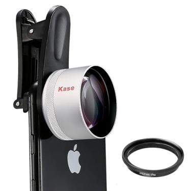 Imagem de Kase Lente de câmera de telefone Master Macro Pro com anel adaptador de filtro de 52 mm para iPhone 16 15 14 13 12 Pro Max Samsung Android, distância de disparo 40-85 mm