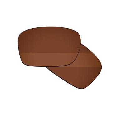 Imagem de Boldbright Lentes de substituição compatíveis com óculos de sol Oakley Turbine OO9263 - marrom - não polarizado
