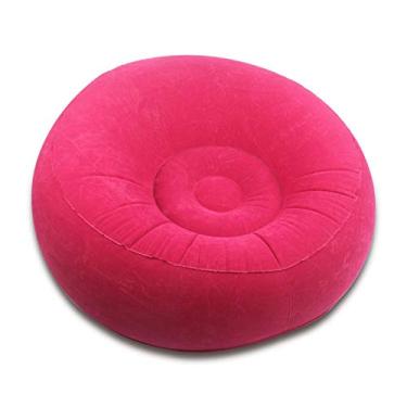 Imagem de QIROG Puff Bags Cadeira Dobrável Inflável Individual Sofá Dobrável Sofás Pessoa Flocagem Exterior Inflável Sofá Camas Cadeira de Quarto Rosa