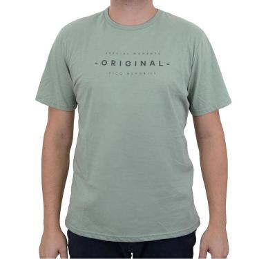 Imagem de Camiseta Masculina Fico Verde Mineral - 36984-Masculino