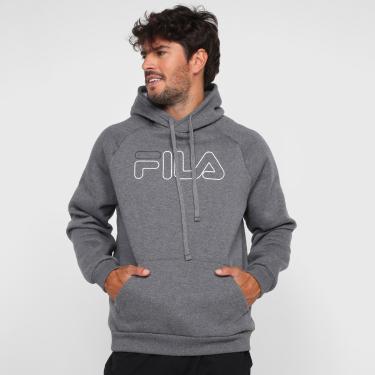 Imagem de Moletom Fila Letter Outline c/ Capuz Masculino-Masculino