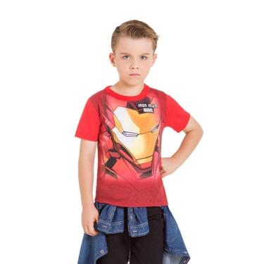 Imagem de Camiseta Infantil Menino Homem de Ferro Brandili-Masculino