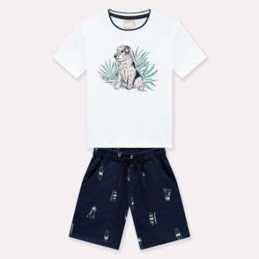 Imagem de Conjunto Infantil Masculino Camiseta + Bermuda Milon 14143.0001.3 Milon-Masculino