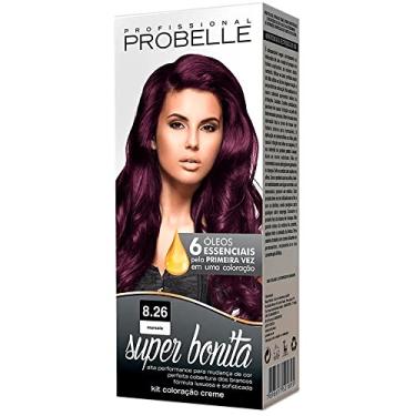 Imagem de Coloração Super Bonita 8.26 Marsala, Probelle Cosmeticas Profissionais