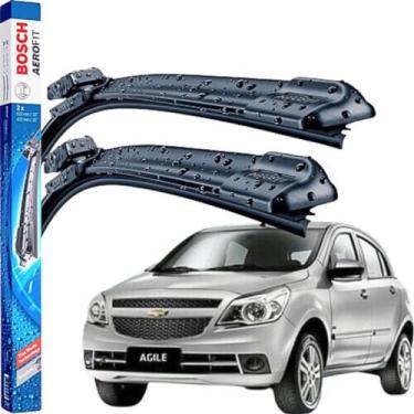 Imagem de Palheta Limpador Parabrisa Dianteiro Silicone Bosch Paleta AGILE 2012 À 2014