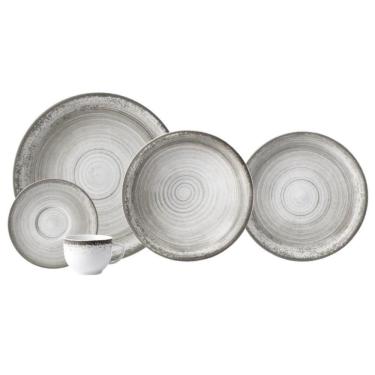 Imagem de Aparelho De Jantar 30 Peças Esfera Cinza Schmidt